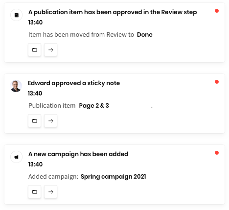 Relayter workflow notifications